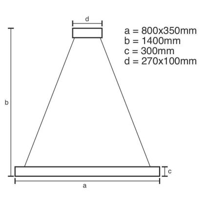 Suspension filaire en cristal à intensité variable LED/90W/230V 3000-6500K + télécommande