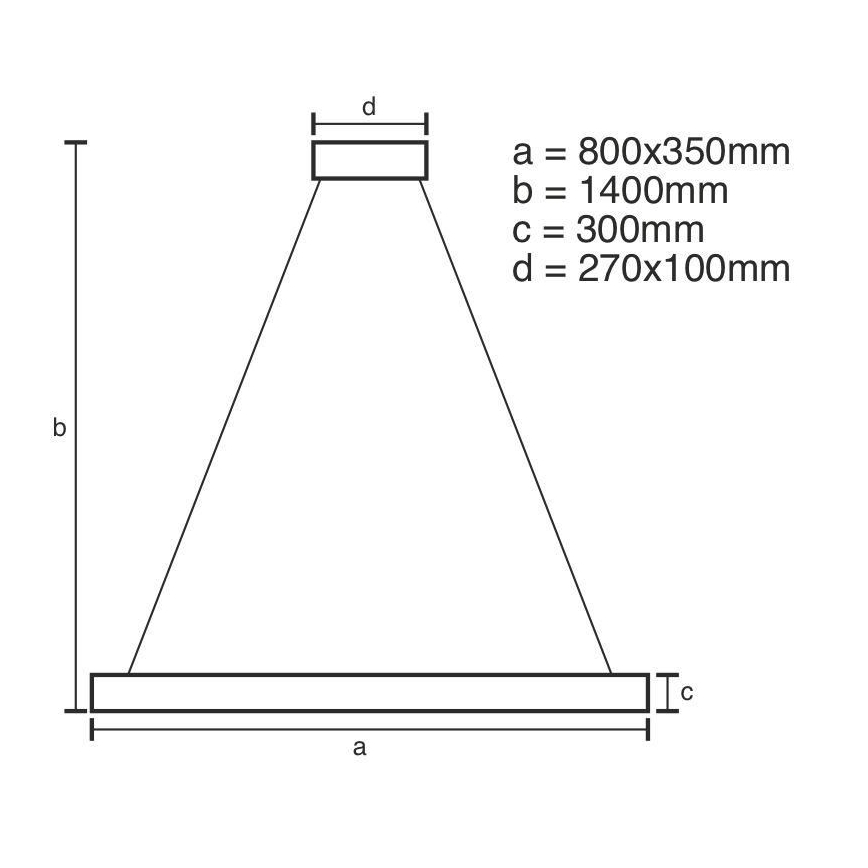 Suspension filaire en cristal à intensité variable LED/90W/230V 3000-6500K + télécommande