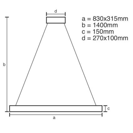 Suspension filaire en cristal LED à intensité variable LED/45W/230V 3000-6500K + télécommande