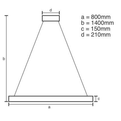 Suspension filaire en cristal LED à intensité variable LED/55W/230V 3000-6500K + télécommande