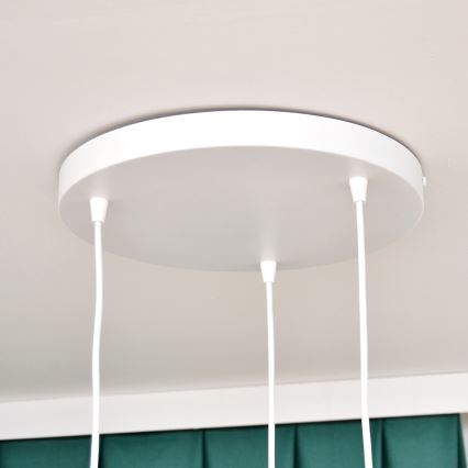 Suspension filaire enfant STARS 3xE27/15W/230V bleu/blanc