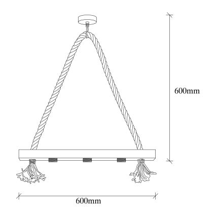 Suspension filaire EREBOS 3xE27/40W/230V