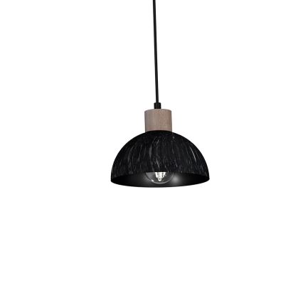 Suspension filaire ERIK 3xE27/60W/230V marron/noire