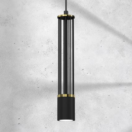 Suspension filaire ESTILO 1xGU10/40W/230V noir