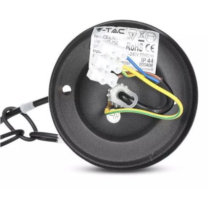 Suspension filaire extérieur 1xE27/40W/230V IP44 noir