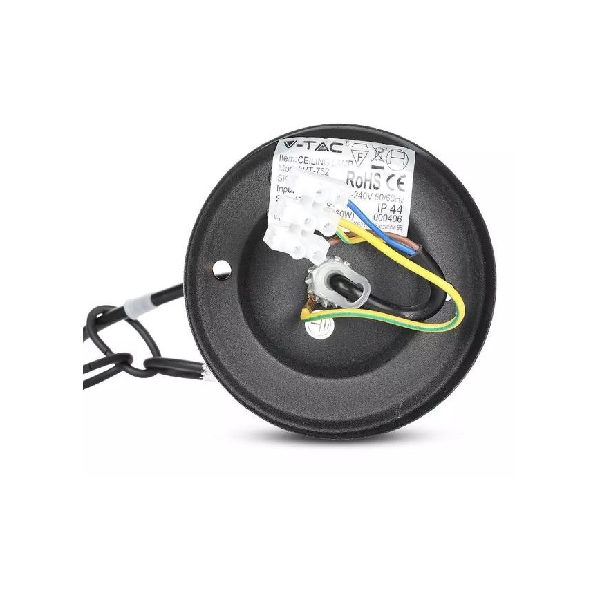 Suspension filaire extérieur 1xE27/40W/230V IP44 noir