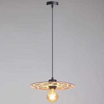 Suspension filaire FALCO 1xE27/60W/230V d. 30 cm beige
