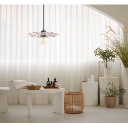 Suspension filaire FALCO 1xE27/60W/230V d. 30 cm beige
