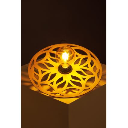 Suspension filaire FALCO 1xE27/60W/230V d. 30 cm beige