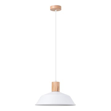 Suspension filaire FANO 1xE27/15W/230V d. 34 cm blanc