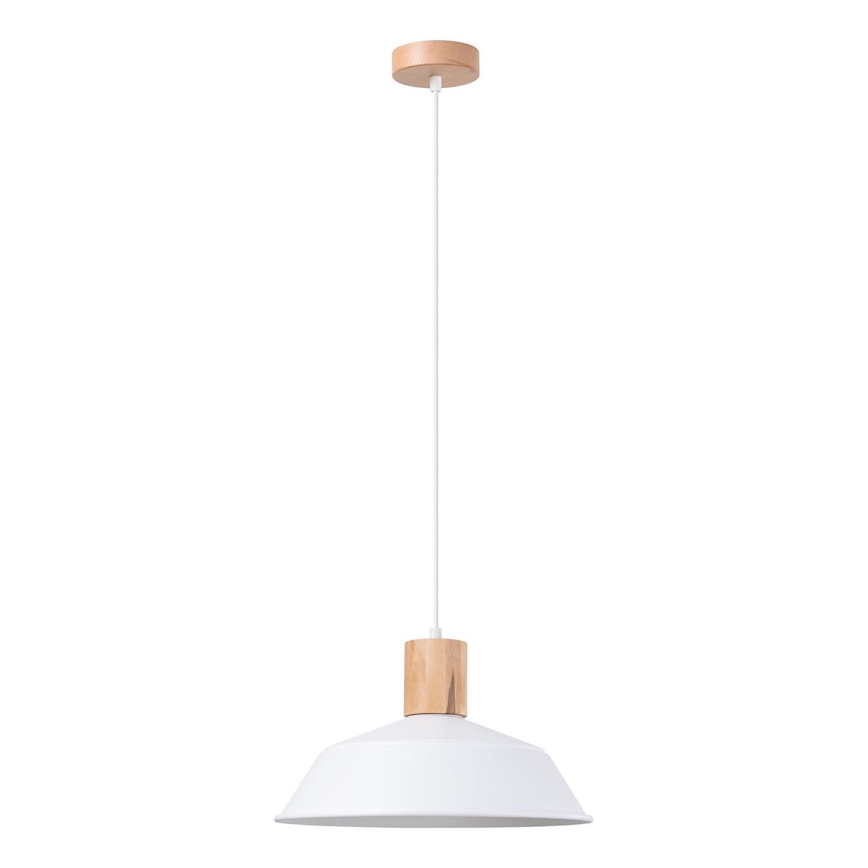 Suspension filaire FANO 1xE27/15W/230V d. 34 cm blanc