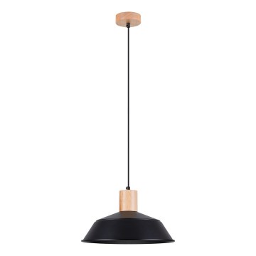 Suspension filaire FANO 1xE27/15W/230V d. 34 cm noir