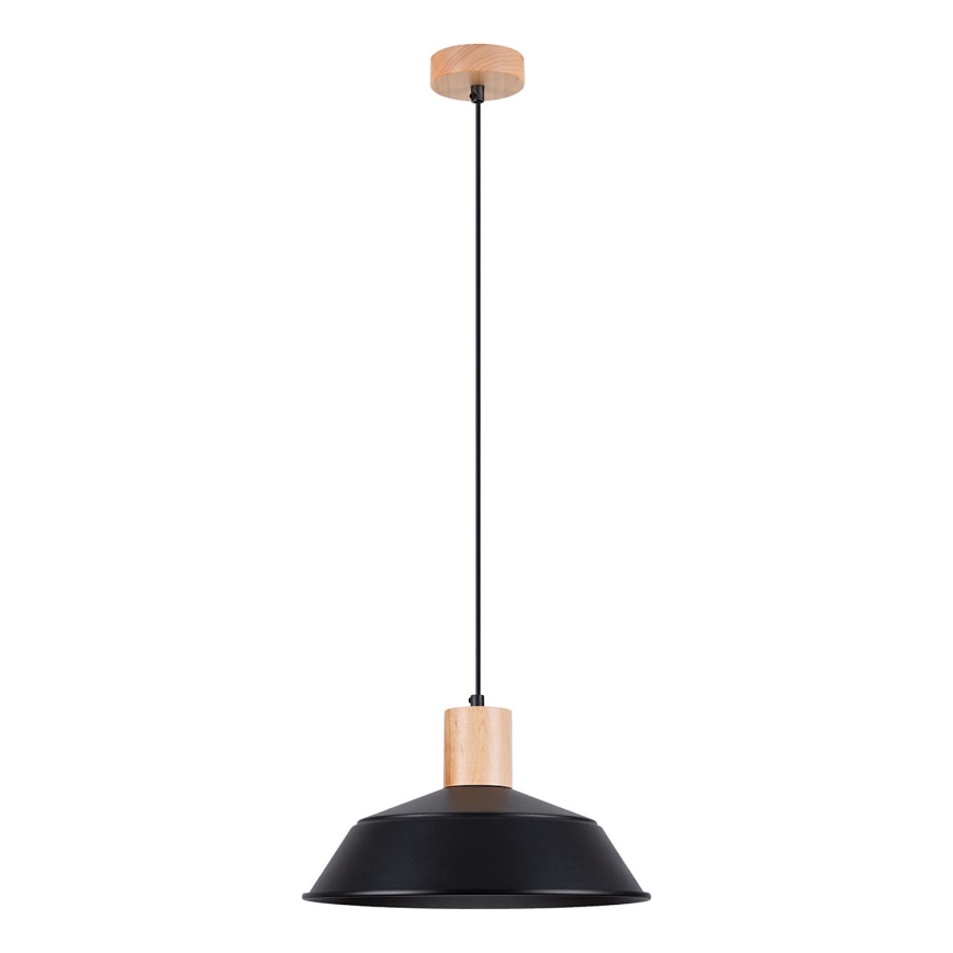 Suspension filaire FANO 1xE27/15W/230V d. 34 cm noir