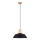 Suspension filaire FANO 1xE27/15W/230V d. 34 cm noir