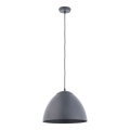 Suspension filaire FARO 1xE27/60W/230V grise