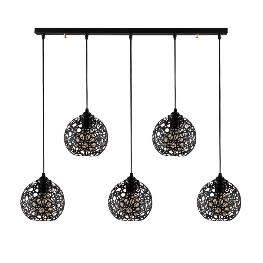 Suspension filaire FELLINI 5xE27/100W/230V