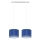 Suspension filaire FIELD 2xE27/60W/230V bleue