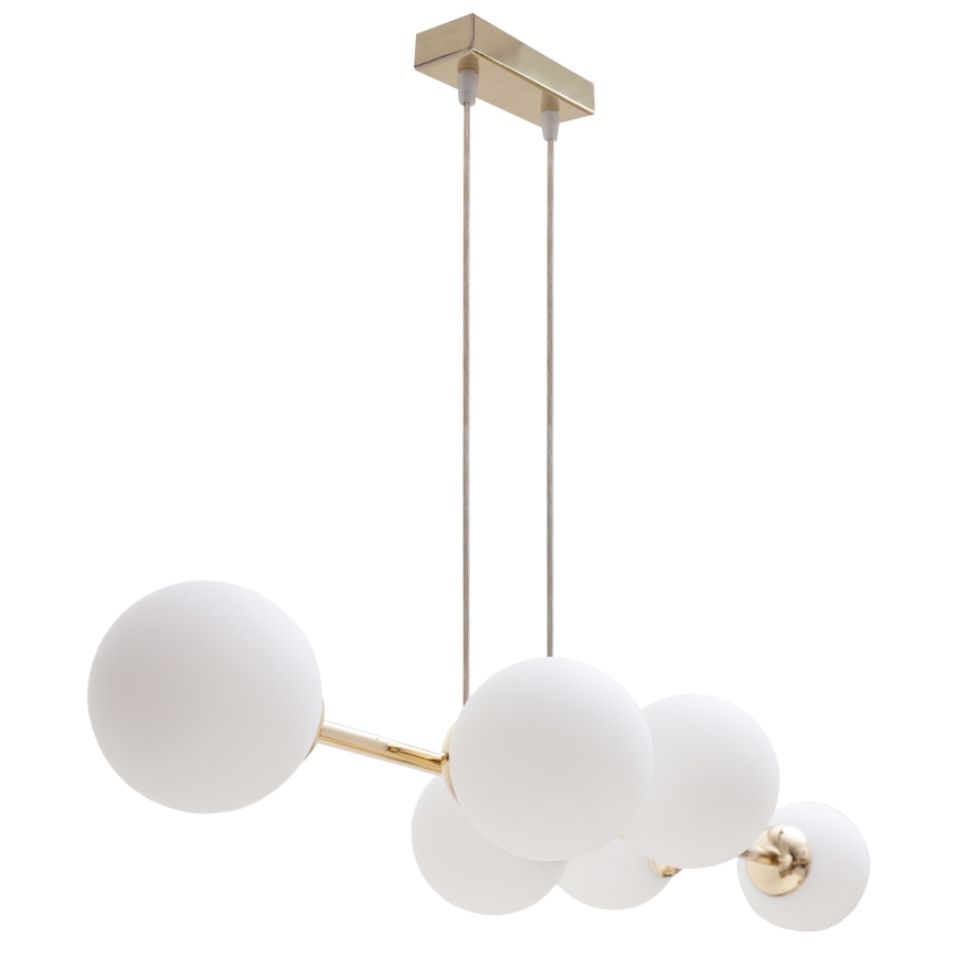 Suspension filaire FIRA 5xE27/60W/230V doré