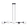 Suspension filaire FIRA 5xE27/60W/230V noir
