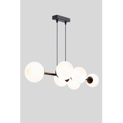 Suspension filaire FIRA 5xE27/60W/230V noir