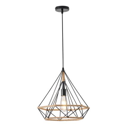 Suspension filaire FLARE 1xE27/15W/230V d. 38 cm beige