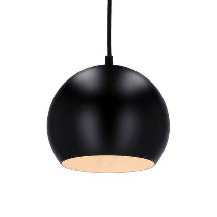 Suspension filaire FLEN 1xE27/40W/230V d. 20 cm noir