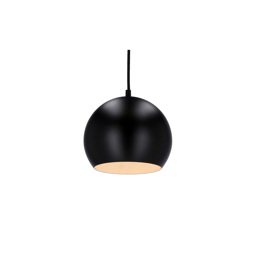 Suspension filaire FLEN 1xE27/40W/230V d. 20 cm noir