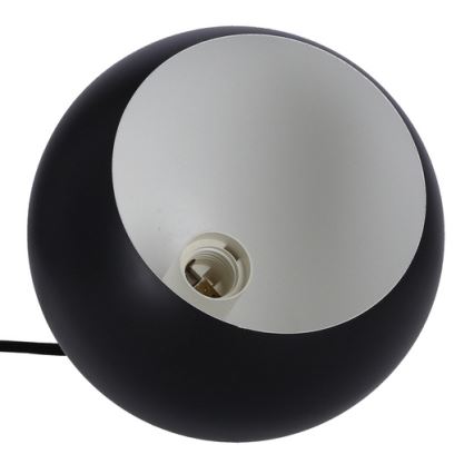 Suspension filaire FLEN 1xE27/40W/230V d. 20 cm noir
