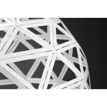 Suspension filaire FROZEN 1xE27/60W/230V d. 50 cm blanc