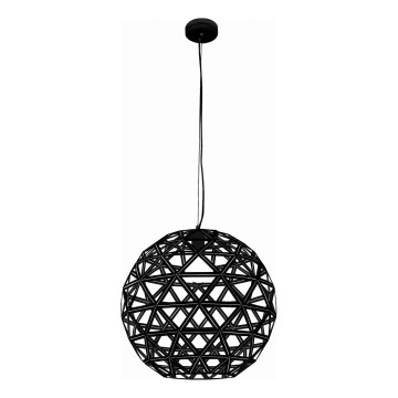 Suspension filaire FROZEN 1xE27/60W/230V d. 50 cm noir