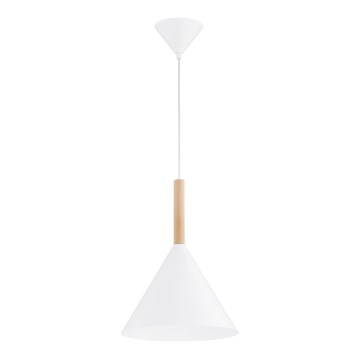 Suspension filaire FUKS 1xE27/15W/230V blanc/beige