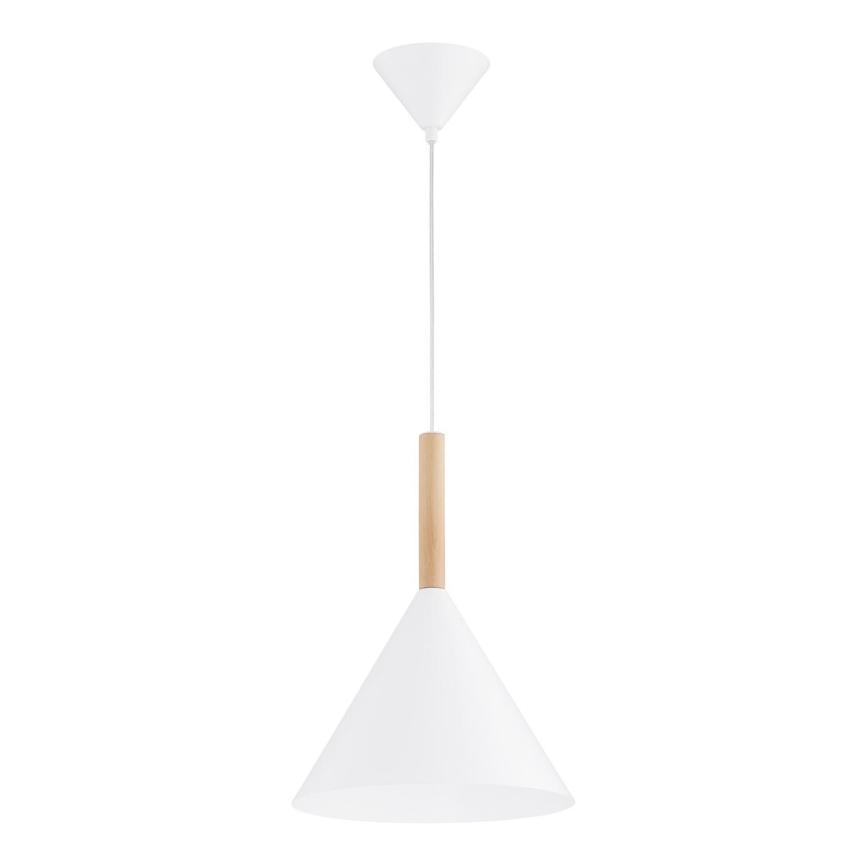 Suspension filaire FUKS 1xE27/15W/230V blanc/beige