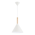 Suspension filaire FUKS 1xE27/15W/230V crème/beige