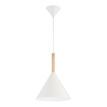 Suspension filaire FUKS 1xE27/15W/230V crème/beige