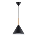 Suspension filaire FUKS 1xE27/15W/230V noir/beige