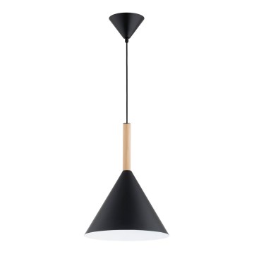 Suspension filaire FUKS 1xE27/15W/230V noir/beige