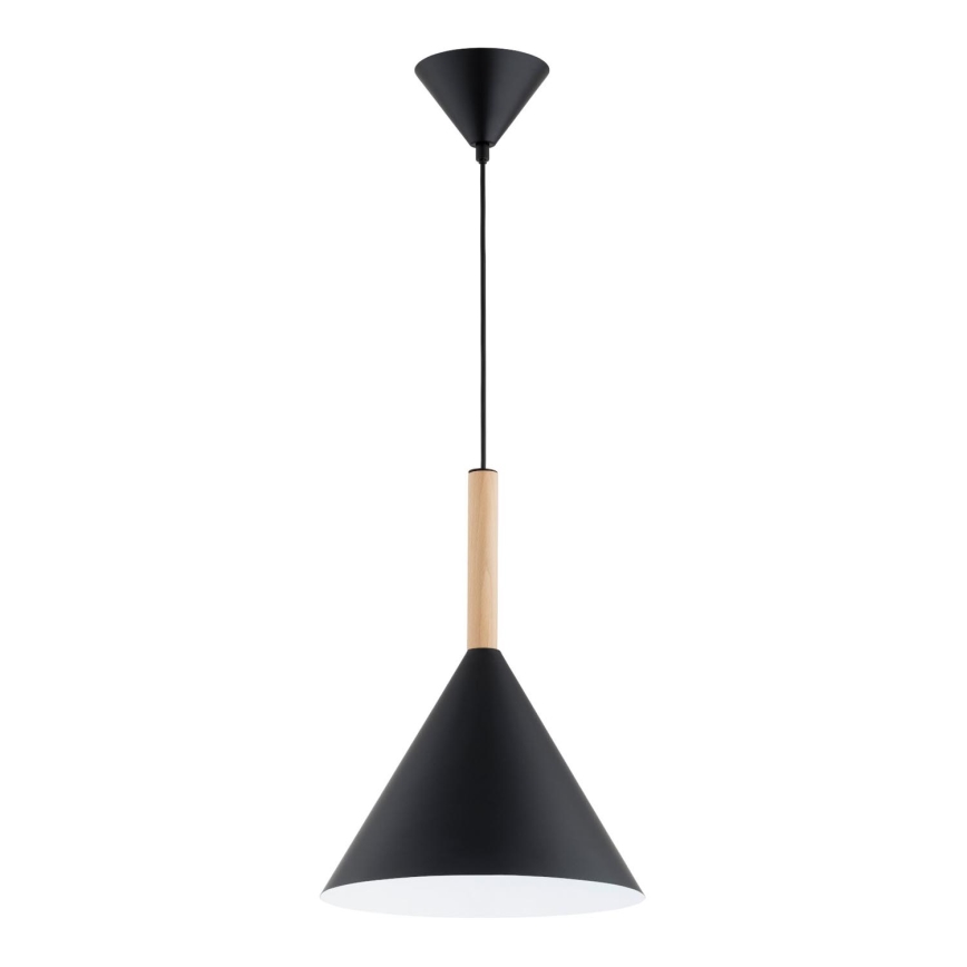 Suspension filaire FUKS 1xE27/15W/230V noir/beige