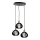 Suspension filaire GEM 3xE27/60W/230V