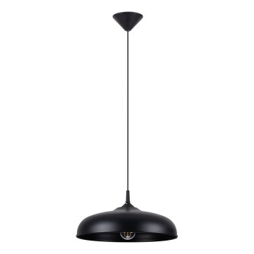 Suspension filaire GINA 1xE27/15W/230V d. 38 cm noir