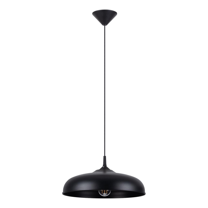 Suspension filaire GINA 1xE27/15W/230V d. 38 cm noir