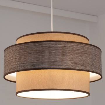 Suspension filaire GRACE 1xE27/60W/230V beige/marron