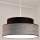 Suspension filaire GRACE 1xE27/60W/230V d. 40 cm noir/gris