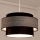 Suspension filaire GRACE 1xE27/60W/230V d. 40 cm noir/gris