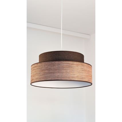 Suspension filaire GRACE 1xE27/60W/230V marron/beige