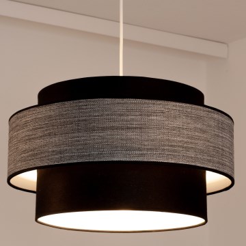 Suspension filaire GRACE 1xE27/60W/230V noir/gris