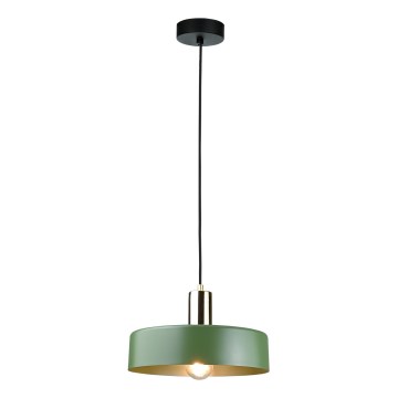 Suspension filaire HAKI 1xE27/60W/230V vert/noir/chrome brillant