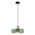 Suspension filaire HAKI 1xE27/60W/230V vert/noir/chrome brillant