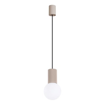 Suspension filaire HALO 1xG9/8W/230V d. 12 cm beige