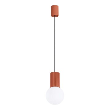 Suspension filaire HALO 1xG9/8W/230V d. 12 cm orange