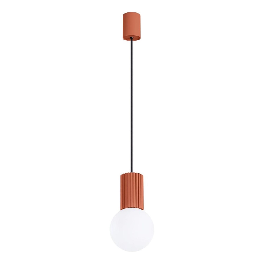 Suspension filaire HALO 1xG9/8W/230V d. 12 cm orange